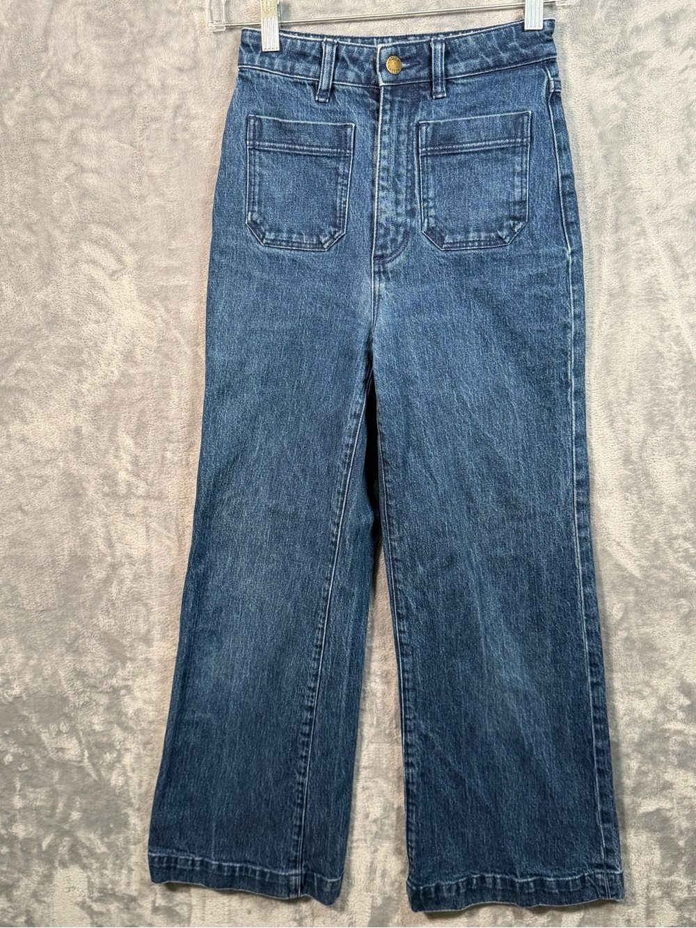 ROLLA'S Blue High-Rise Wide Leg Jeans